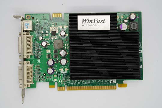 丽台Winfast PX7600 GS TD 256MB显示卡（nVIDIA GeForce 7600 GS芯片）